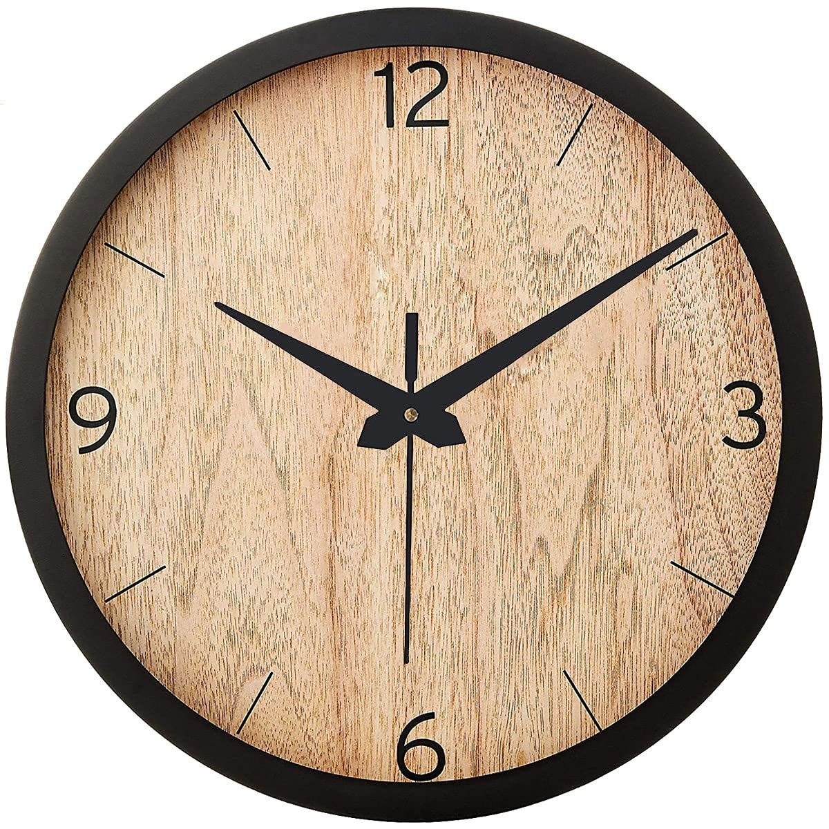 Light wood color wall clock