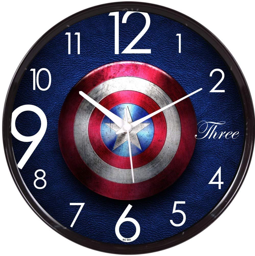 Marvel hero design wall clock